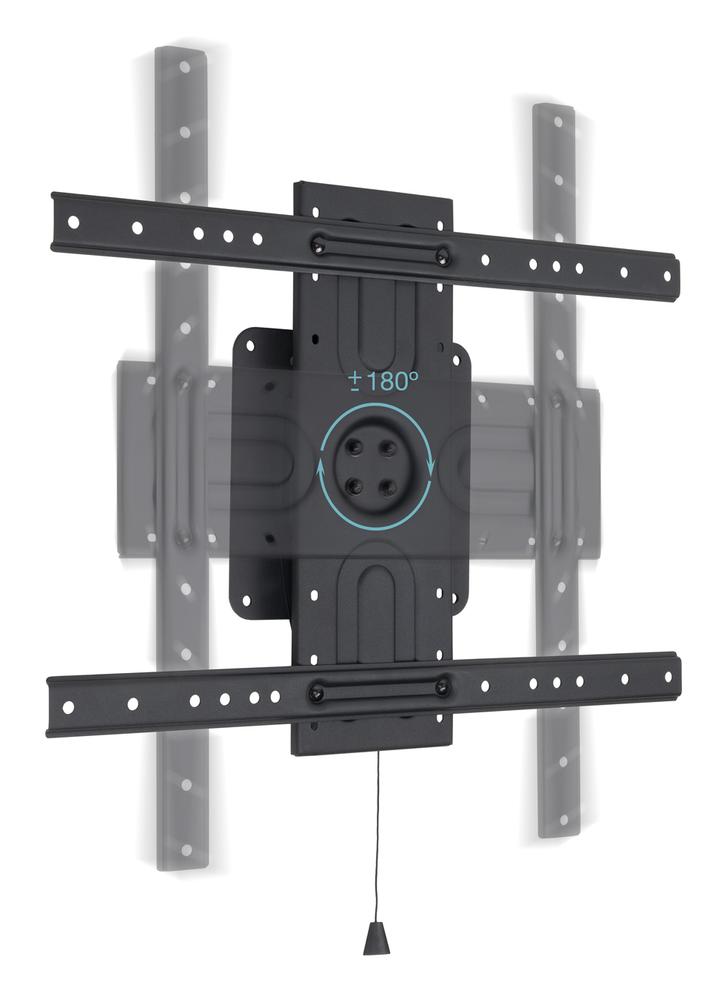 SOPORTE DE PARED TOOQ ROTACIÓN 360° PARA PANTALLAS 37" - 80" NEGRO