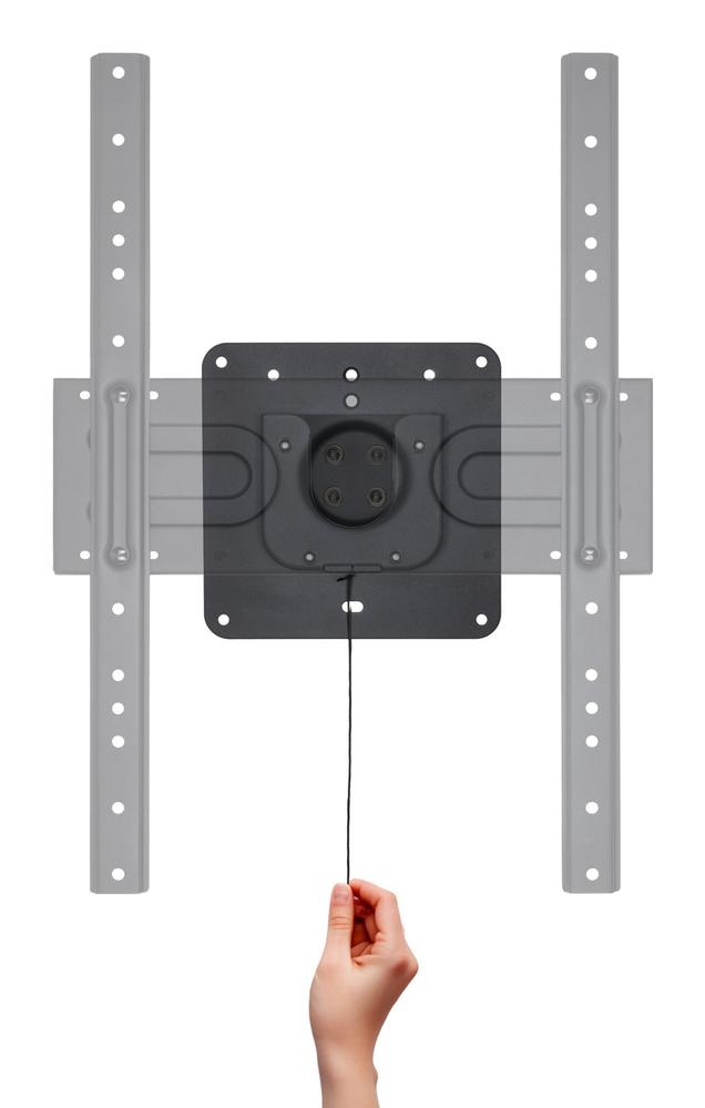 SOPORTE DE PARED TOOQ ROTACIÓN 360° PARA PANTALLAS 37" - 80" NEGRO