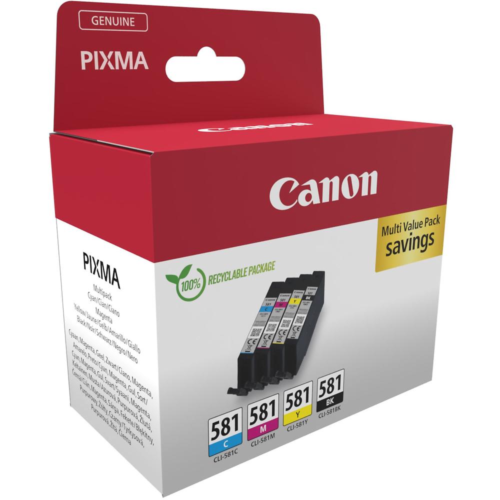 MULTIPACK TINTA CANON CLI-581 BK/C/M/Y