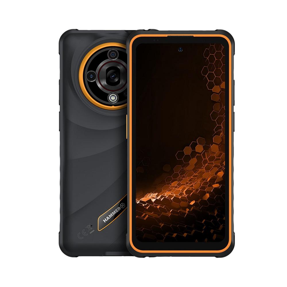 MOVIL RUGERIZADO HAMMER IRON 6 5G 6/128GB NEGRO/NARANJA