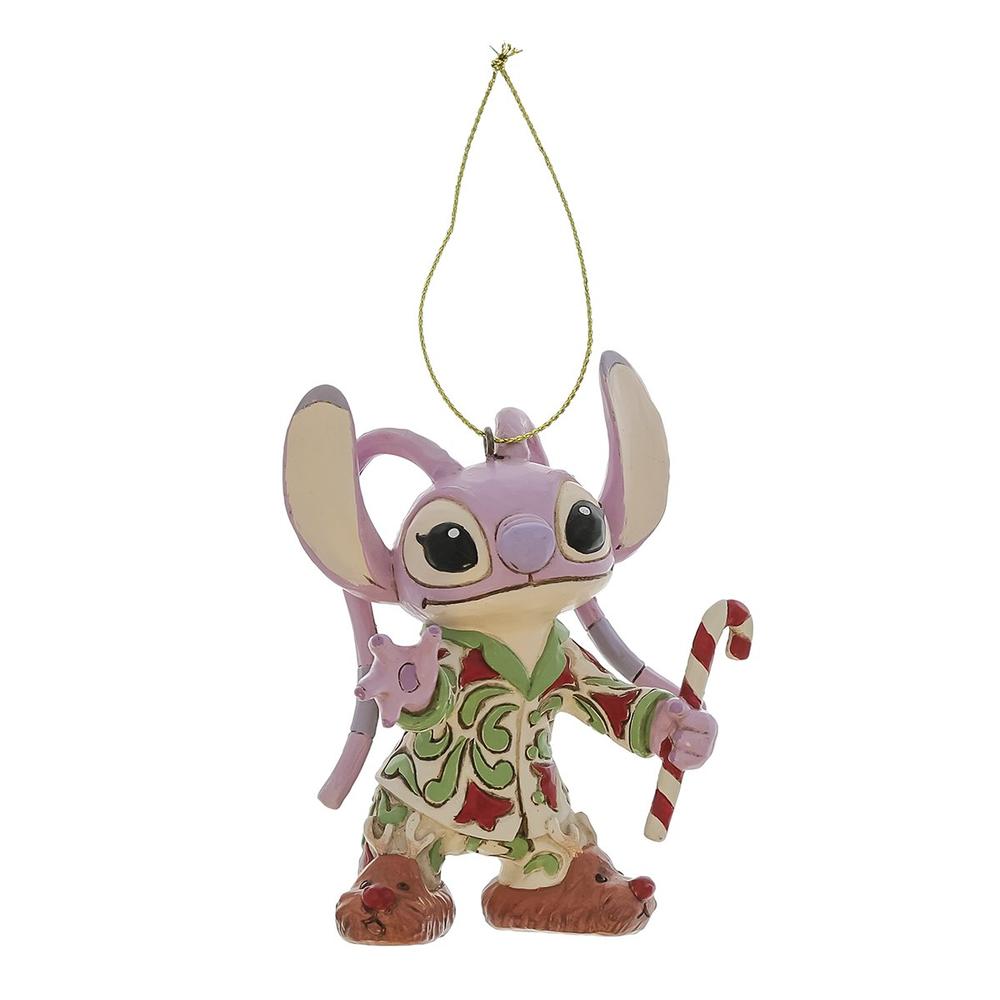 ADORNO ARBOL DE NAVIDAD ENESCO DISNEY STITCH - ANGEL PIJAMA NAVIDEÑO
