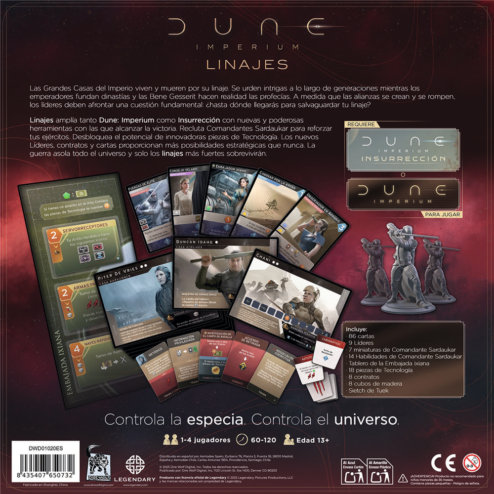 JUEGO DE MESA DUNE IMPERIUM: LINAJES