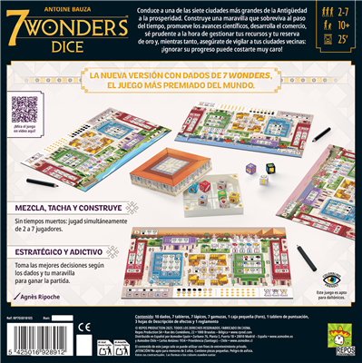 JUEGO DE MESA 7 WONDERS DICE