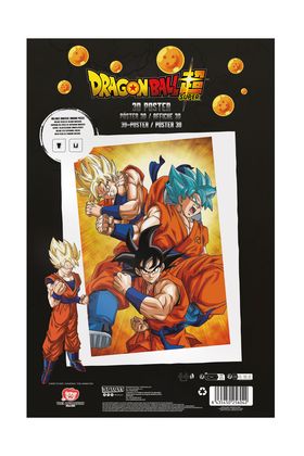POSTER 3D 58X38 CM CHAMPA GOKU STATES DRAGON BALL SUPER