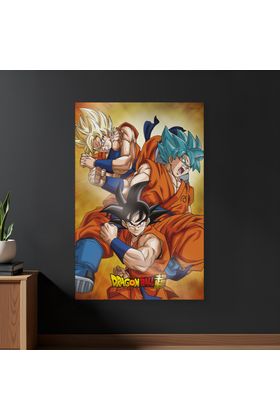 POSTER 3D 58X38 CM CHAMPA GOKU STATES DRAGON BALL SUPER