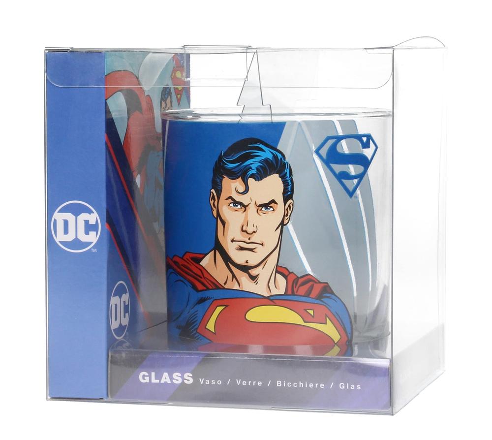 VASO DE CRISTAL SD TOYS UNIVERSO DC SUPERMAN
