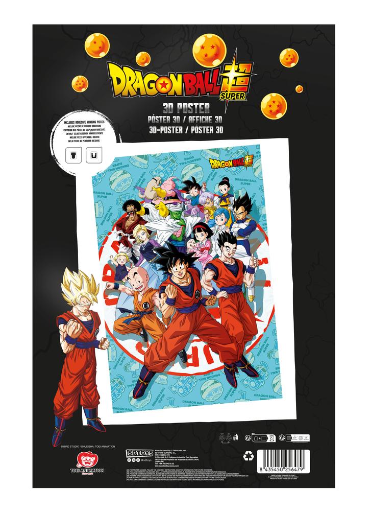 POSTER 3D 58X38CM UNIVERSE SURVIVAL DRAGON BALL SUPER