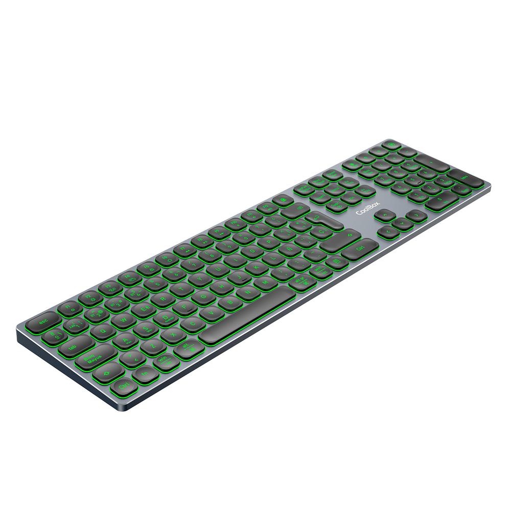 TECLADO INALAMBRICO RETROILUMINADO COOLBOX MOONLIGHT KEY B431
