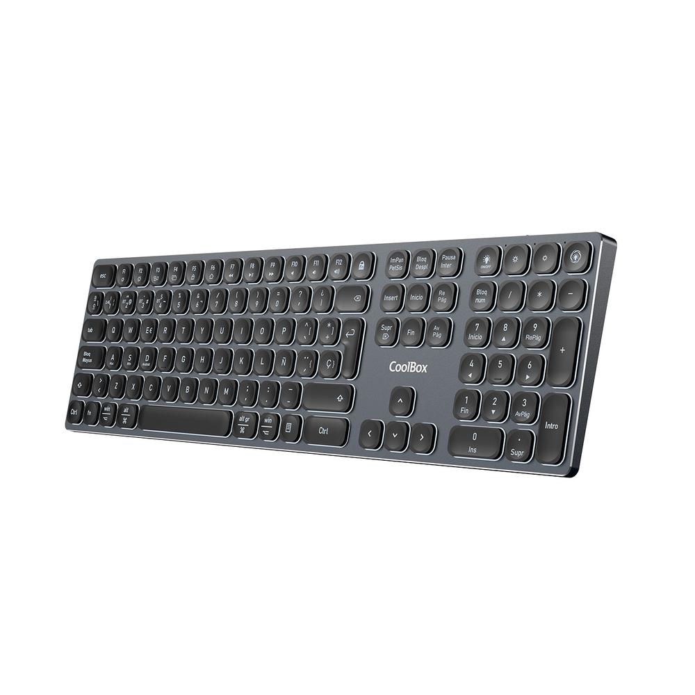 TECLADO INALAMBRICO RETROILUMINADO COOLBOX MOONLIGHT KEY B431