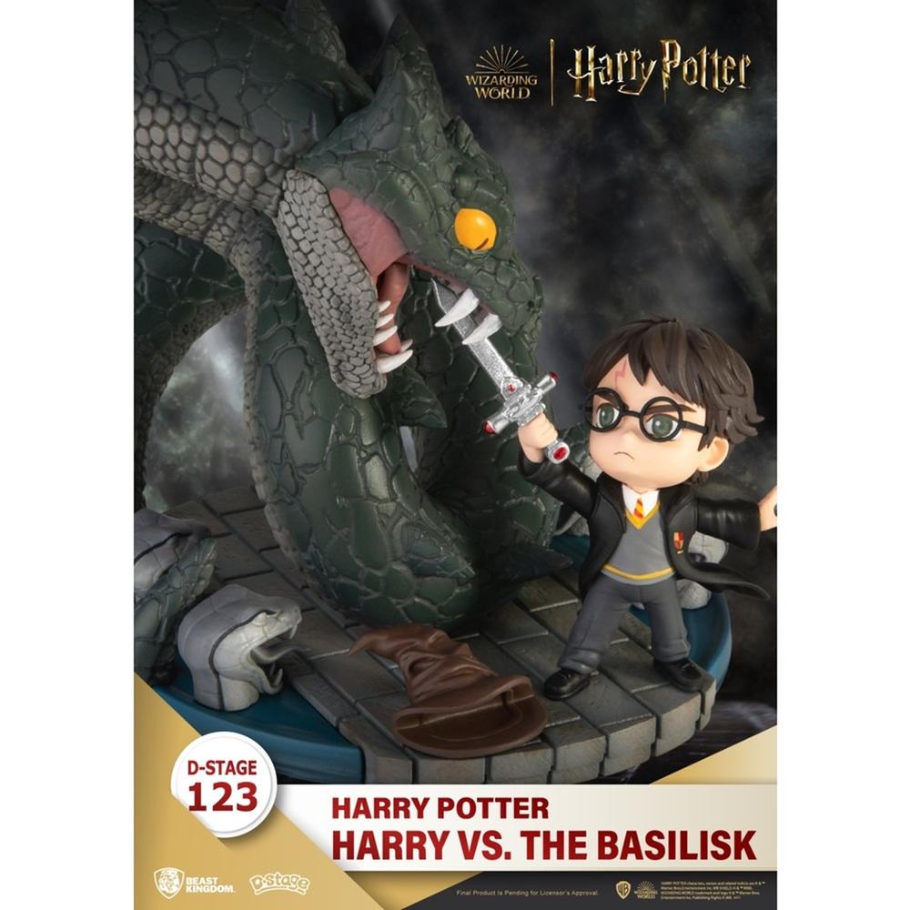 FIGURA BEAST KINGDOM DSTAGE HARRY POTTER Y LA CÁMARA SECRETA HARRY VS BASILICO