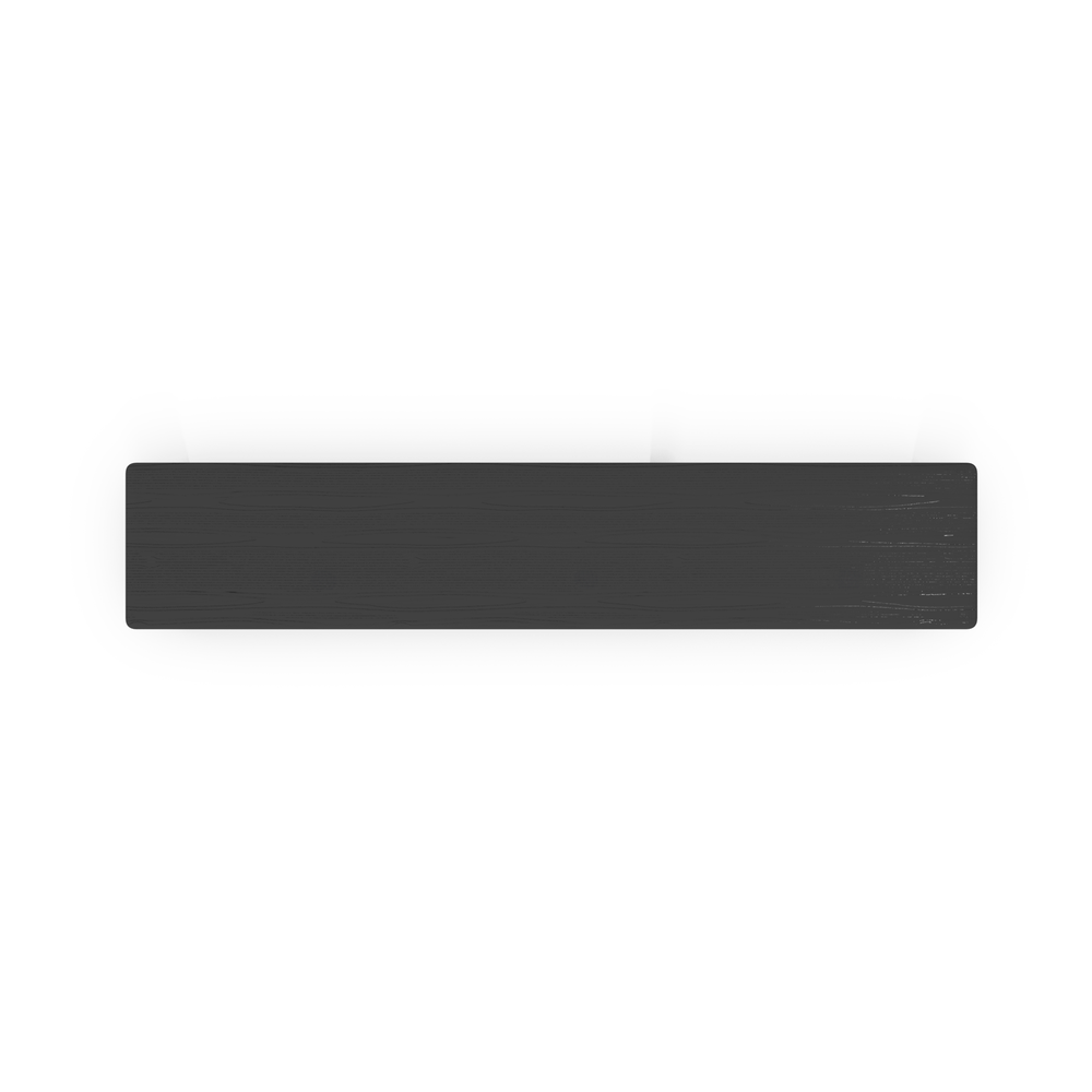 Phoenix Harmony Estante Elevador de Monitor en Madera para Escritorio Negro con Bandeja Forrada en Fieltro