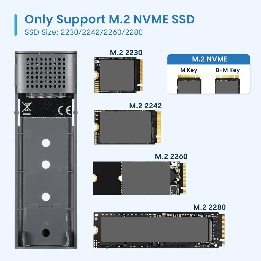 CARCASA EWENT EW7060 PARA SSD M.2 / USB TIPO C