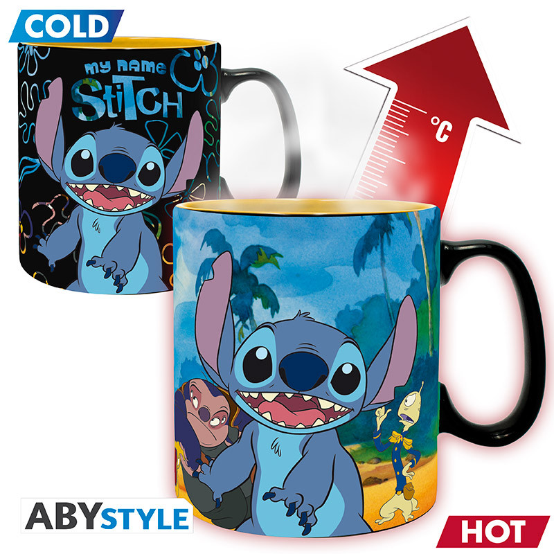 TAZA TERMOCOLORA ABYSTYLE LILO & STITCH