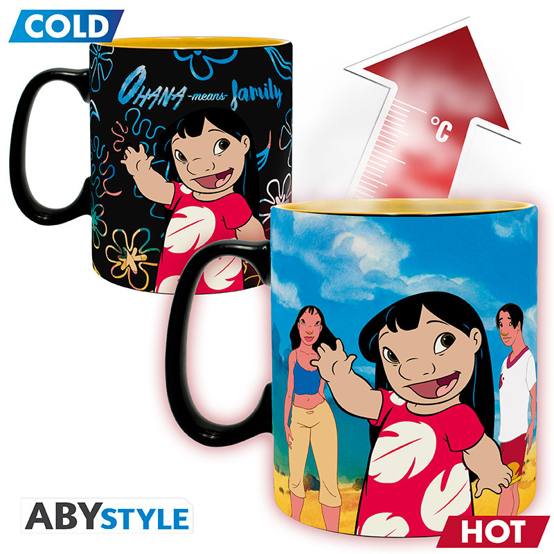 TAZA TERMOCOLORA ABYSTYLE LILO & STITCH