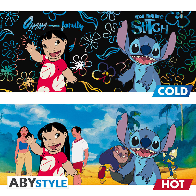 TAZA TERMOCOLORA ABYSTYLE LILO & STITCH