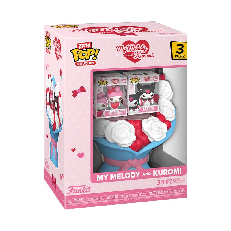 BITTY POP BOUQUET SANRIO VALENTINES MY MELODY & KUROMI