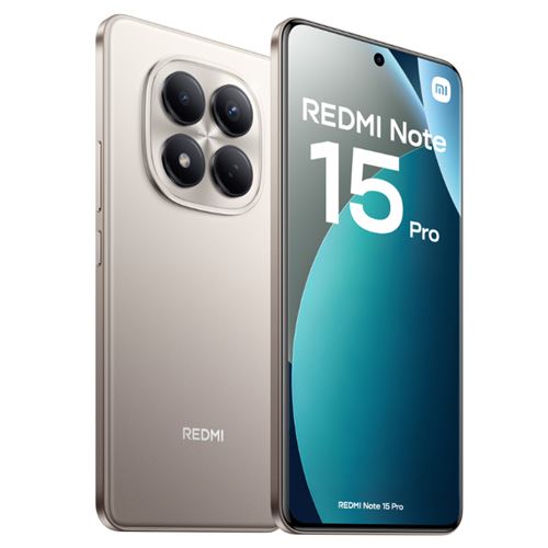MOVIL XIAOMI REDMI NOTE 15 PRO 8GB 256GB 6.77" TITANIO