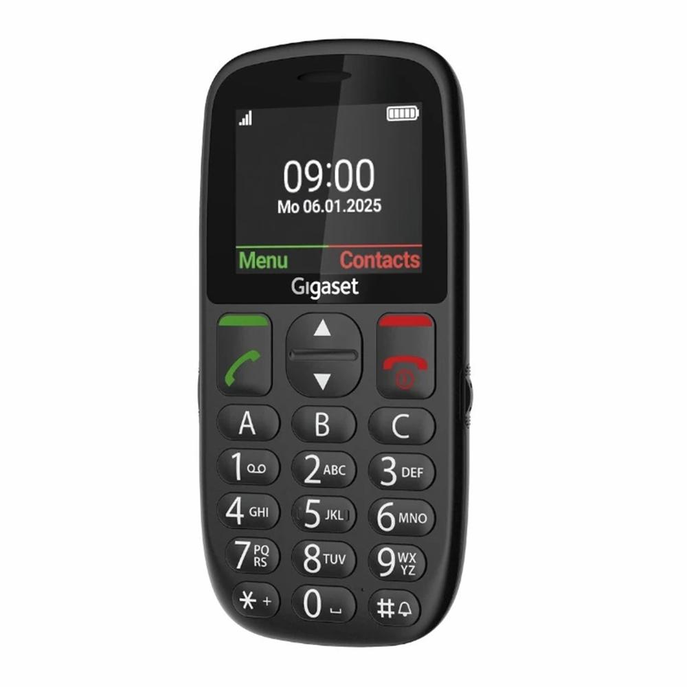 TELEFONO MOVIL GIGASET GL395 NEGRO PARA MAYORES