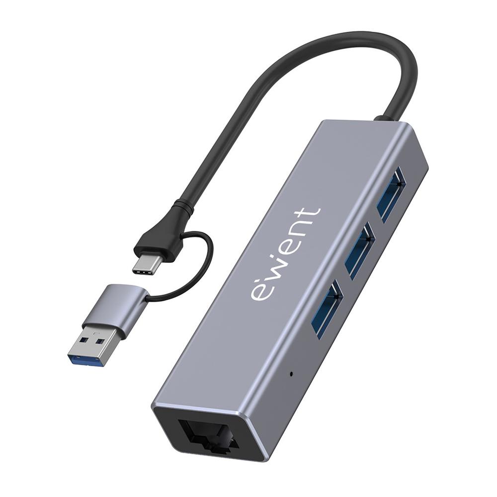 HUB EWENT EW1159 USB TIPO C / USB 3.2 4 EN 1