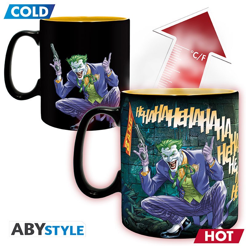 TAZA TERMOCOLORA DC COMICS BATMAN Y JOKER 460 ML
