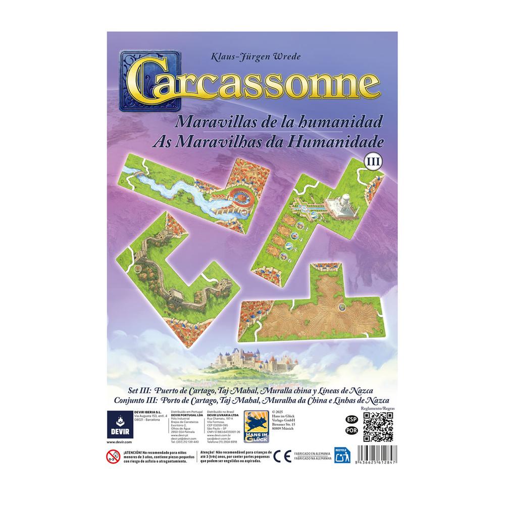EXPANSIÓN CARCASSONNE: MARAVILLAS DE LA HUMANIDAD 3