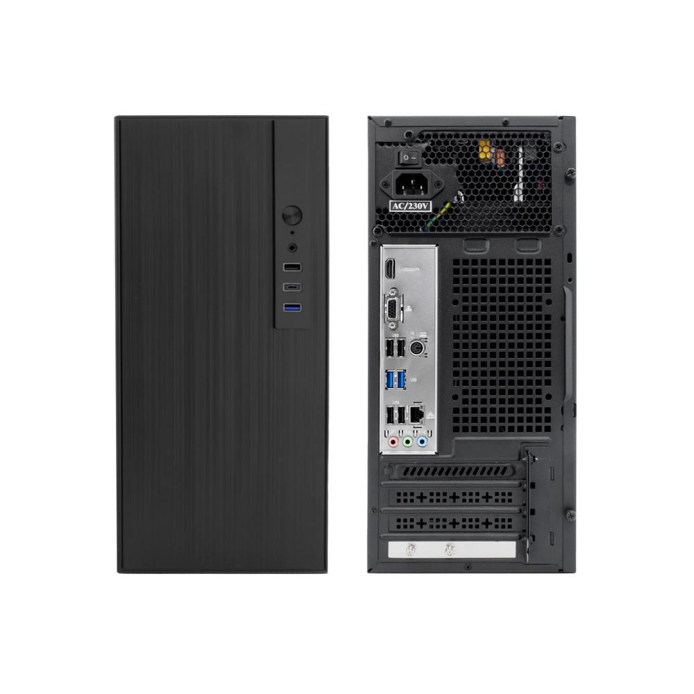 CAJA ORDENADOR COOLBOX M460 M-ATX NEGRO USB-C CON FUENTE 500W