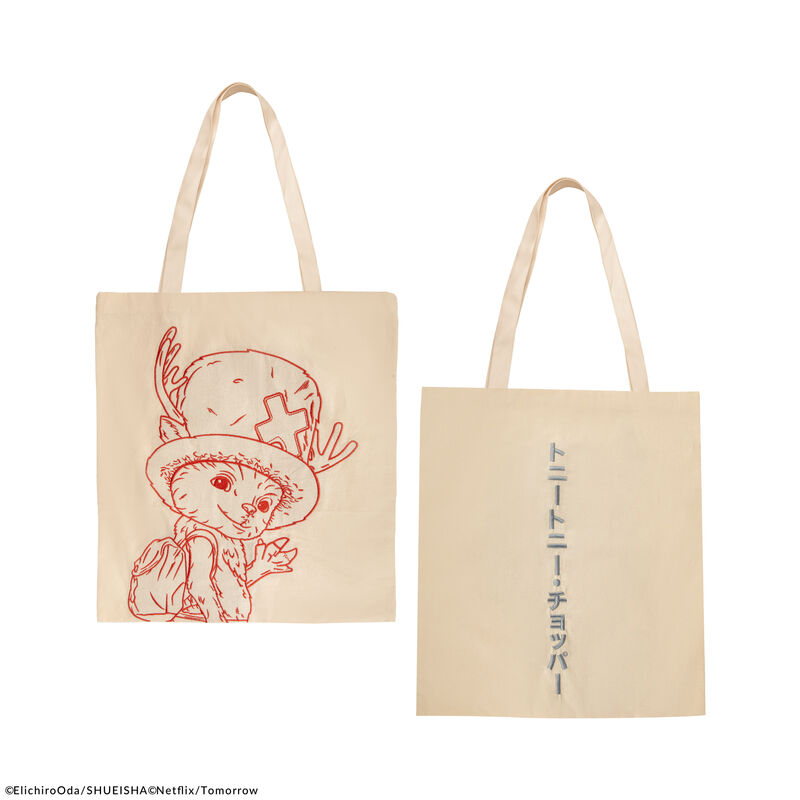 TOTE BAG ONE PIECE NETFLIX BOCETO DE CHOPPER
