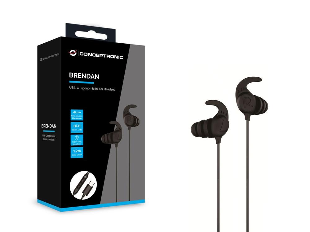AURICULARES CONCEPTRONIC BRENDAN05B NEGRO