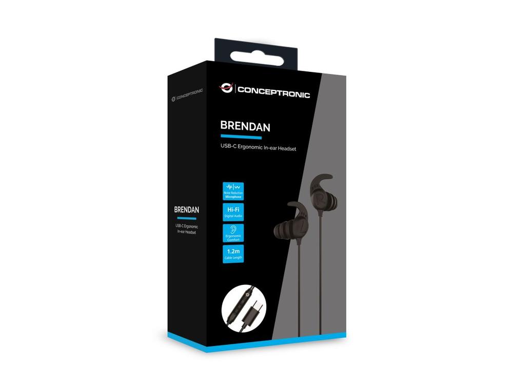 AURICULARES CONCEPTRONIC BRENDAN05B NEGRO