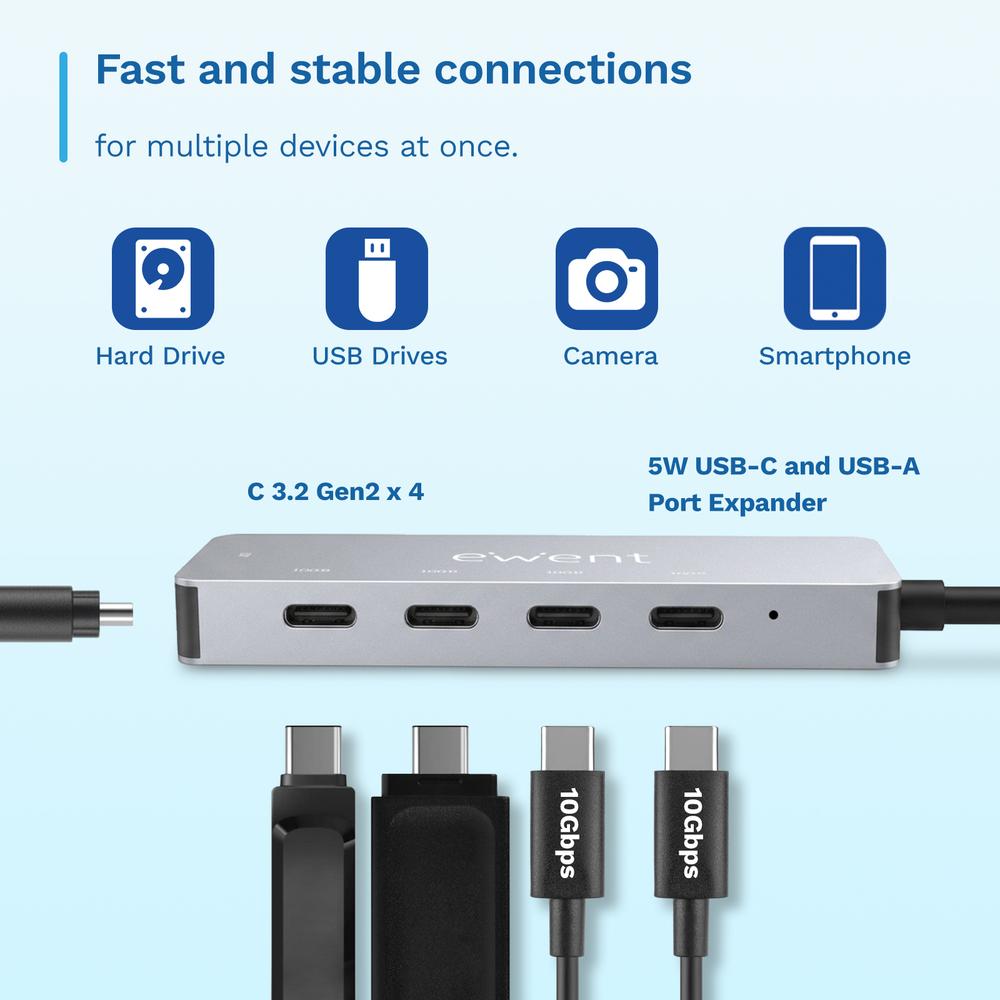 DOCKING STATION EWENT EW1151 USB TIPO C / USB 3.2 5 EN 1