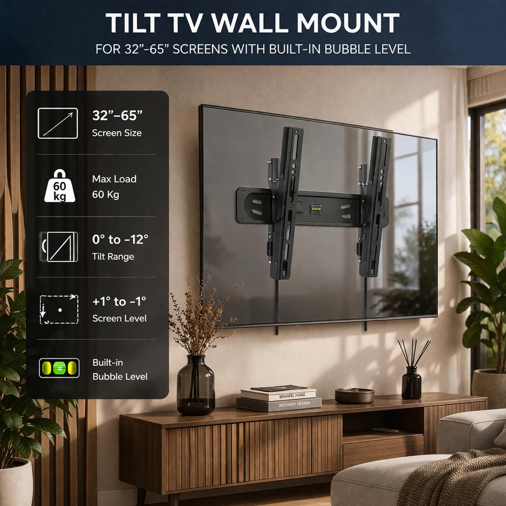 SOPORTE DE PARED EWENT VESA HASTA 65" 400X400MM MAX 60KG