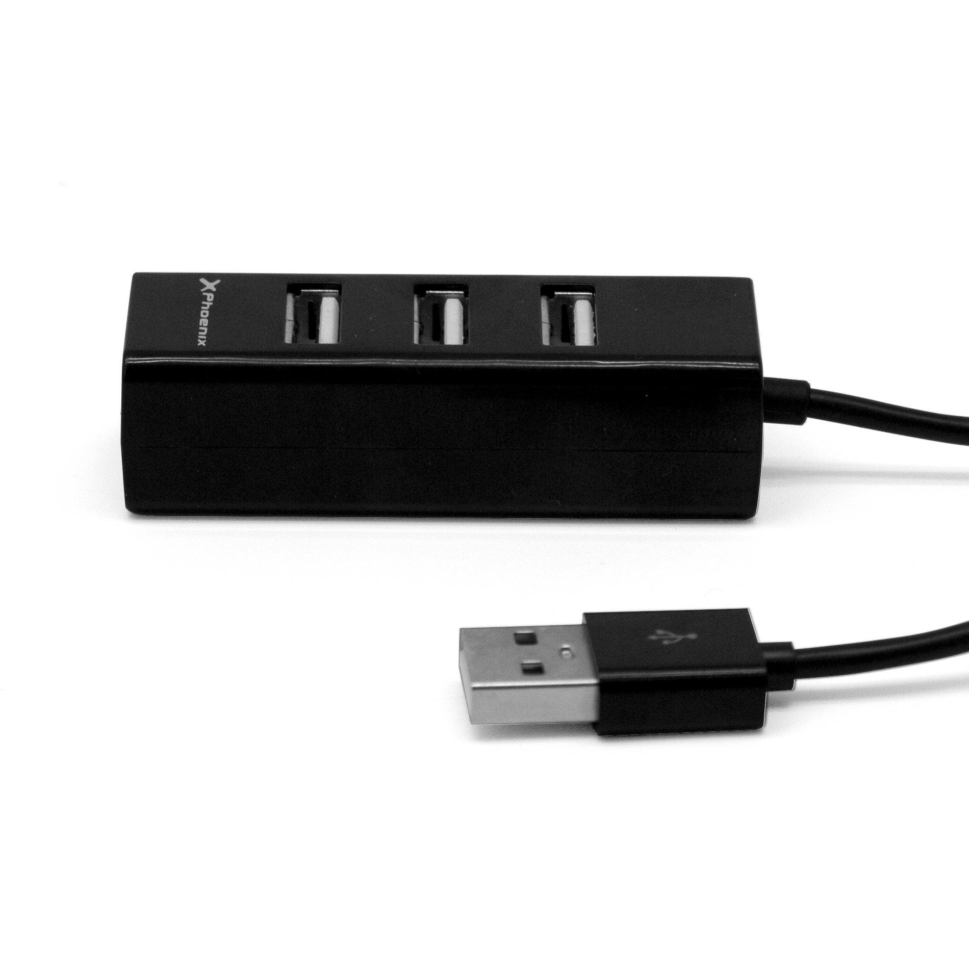 Hub USB Portatil Phoenix 4 Puertos USB 2.0 Cable Conector USB Flexible Diseño Compacto