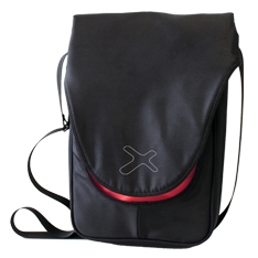Bandolera o mochila poliester hasta 14" negra