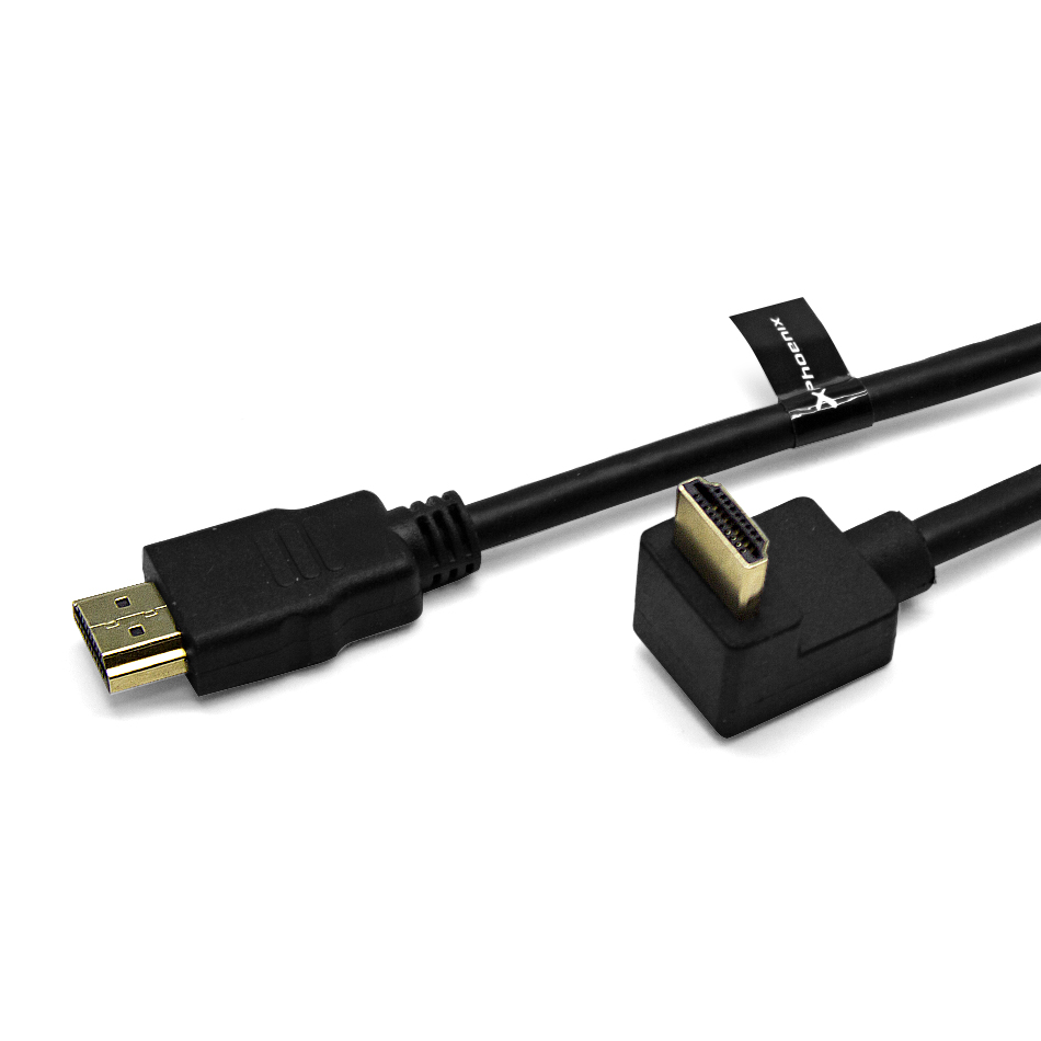 CABLE HDMI A-A 90 GRADOS AWG 24 CLASE 2.0 DE 1.8 M