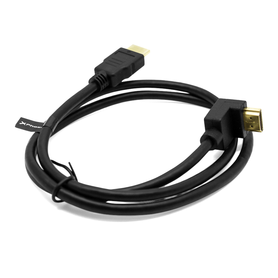 CABLE HDMI A-A 90 GRADOS AWG 24 CLASE 2.0 DE 1.8 M