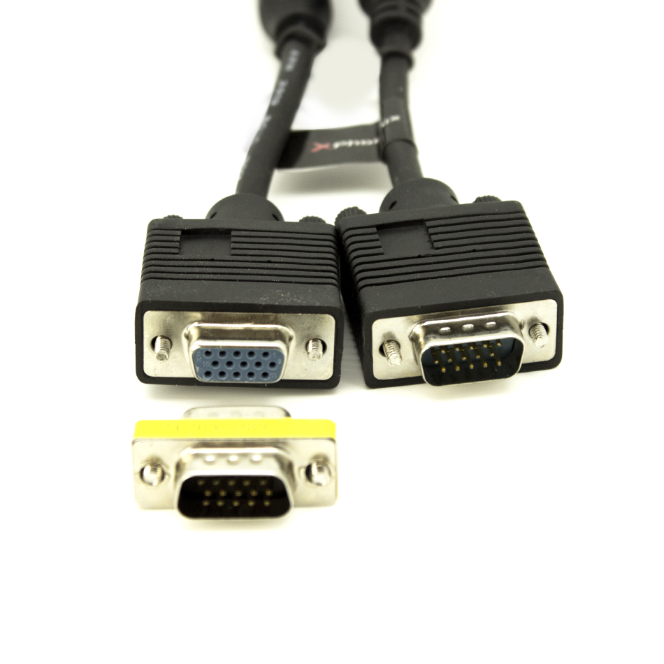 CABLE SVGA D-SUB15 DE 5 M, M-H CON ADAPTADOR M-M