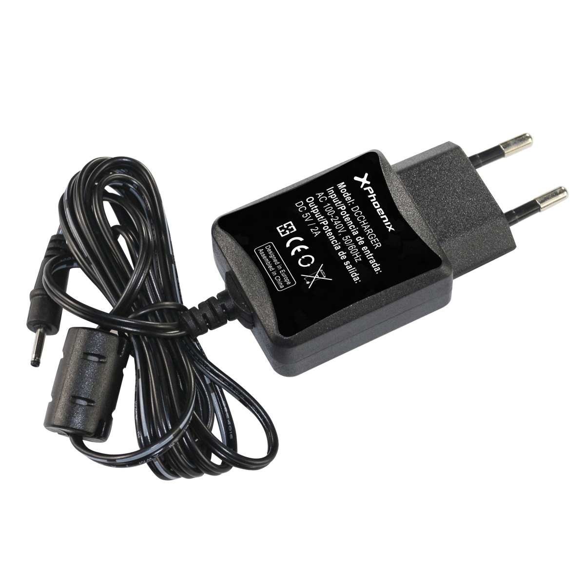 CARGADOR ADAPTADOR UNIVERSAL AC/DC UNIVERSAL DE PARED PHOENIX PHDCCHARGER 5V 2A NEGRO