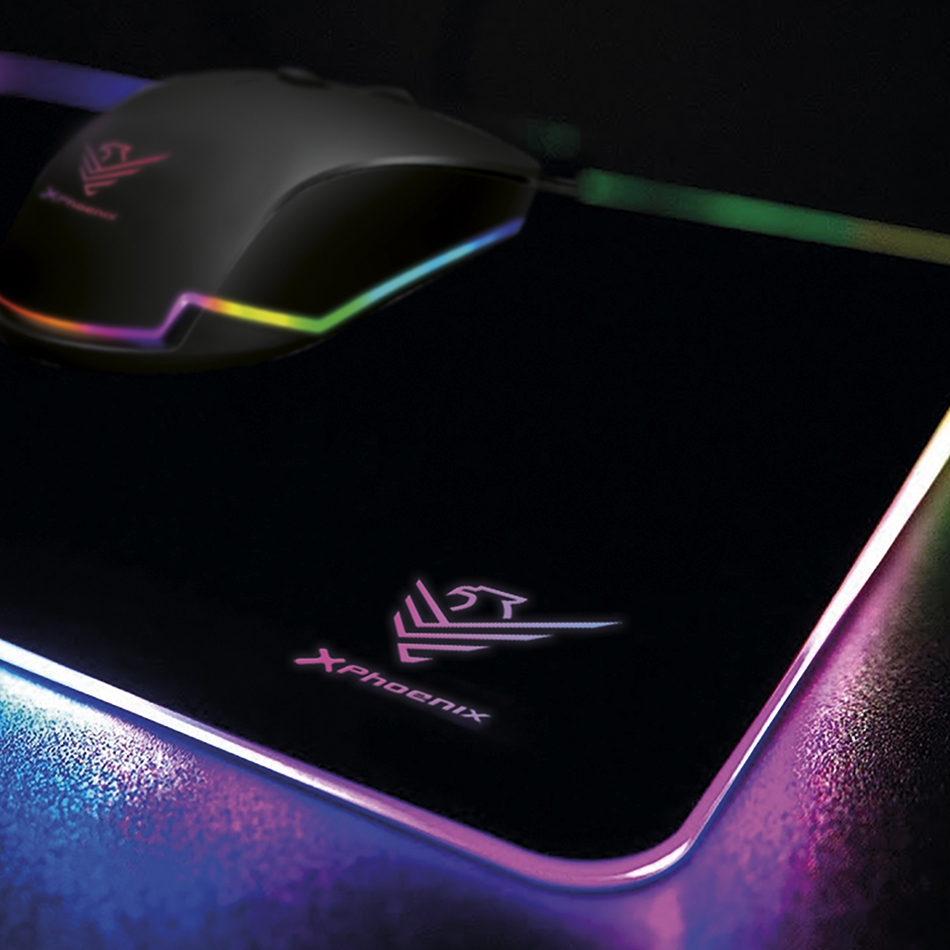 Alfombrilla gaming FACTOR-XPAD RGB negra