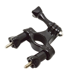 ACCESORIO SOPORTE PARA BARRA / SILLIN / MANILLAR BICICLETA / MOTO PHOENIX PARA CAMARA SPORT & GOPRO 4/3+/3/2/1 DE COLOR NEGRO HANDLEBAR SEATPOST POLE MOUNT