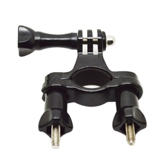 ACCESORIO SOPORTE PARA BARRA / SILLIN / MANILLAR BICICLETA / MOTO PHOENIX PARA CAMARA SPORT & GOPRO 4/3+/3/2/1 DE COLOR NEGRO HANDLEBAR SEATPOST POLE MOUNT