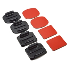 ACCESORIO SOPORTE ADHESIVO 3M CURVOS + PLANOS PHOENIX PARA CAMARAS SPORT & GOPRO HERO 4/3+/3/2/1 FLAT AND CURVED ADHESIVE MOUNTS
