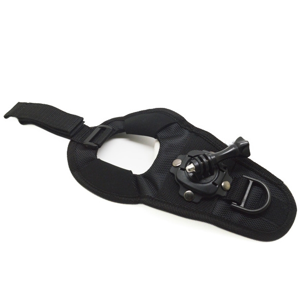 ACCESORIO SOPORTE MUÑECA AJUSTABLE CON ROTACION VELCRO DE 360 PHOENIX PARA CAMARAS SPORT & GOPRO HERO 4/3+/3/2/1 DE COLOR NEGRO 360-DEGREE ROTATION GLOVE-STYLE MOUNT