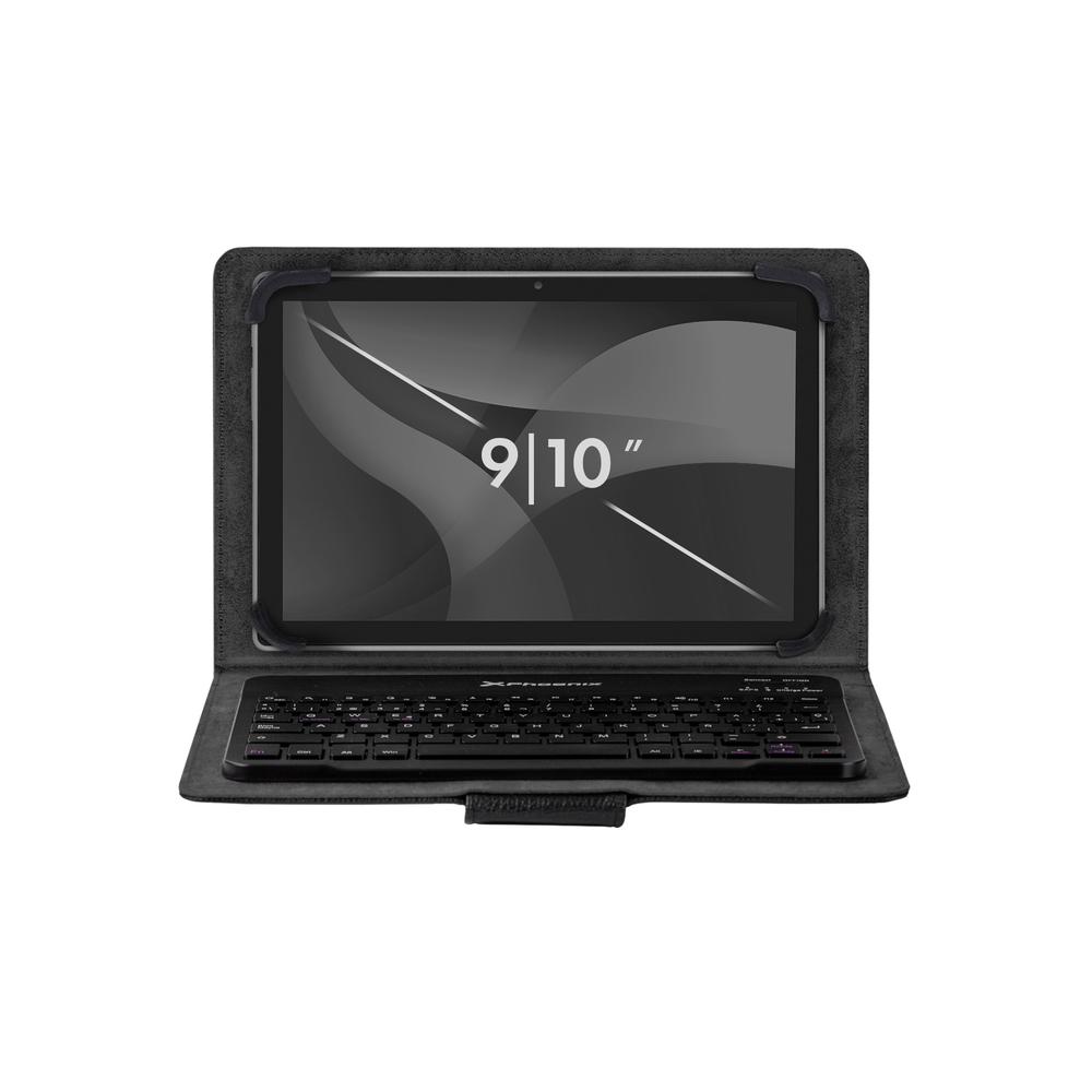 Funda Universal Phoenix para tablet hasta 10 pulgadas Universal teclado Bluetooth negra