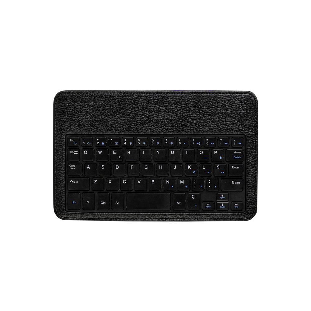 Funda Universal Phoenix para tablet hasta 8 pulgadas teclado con cable