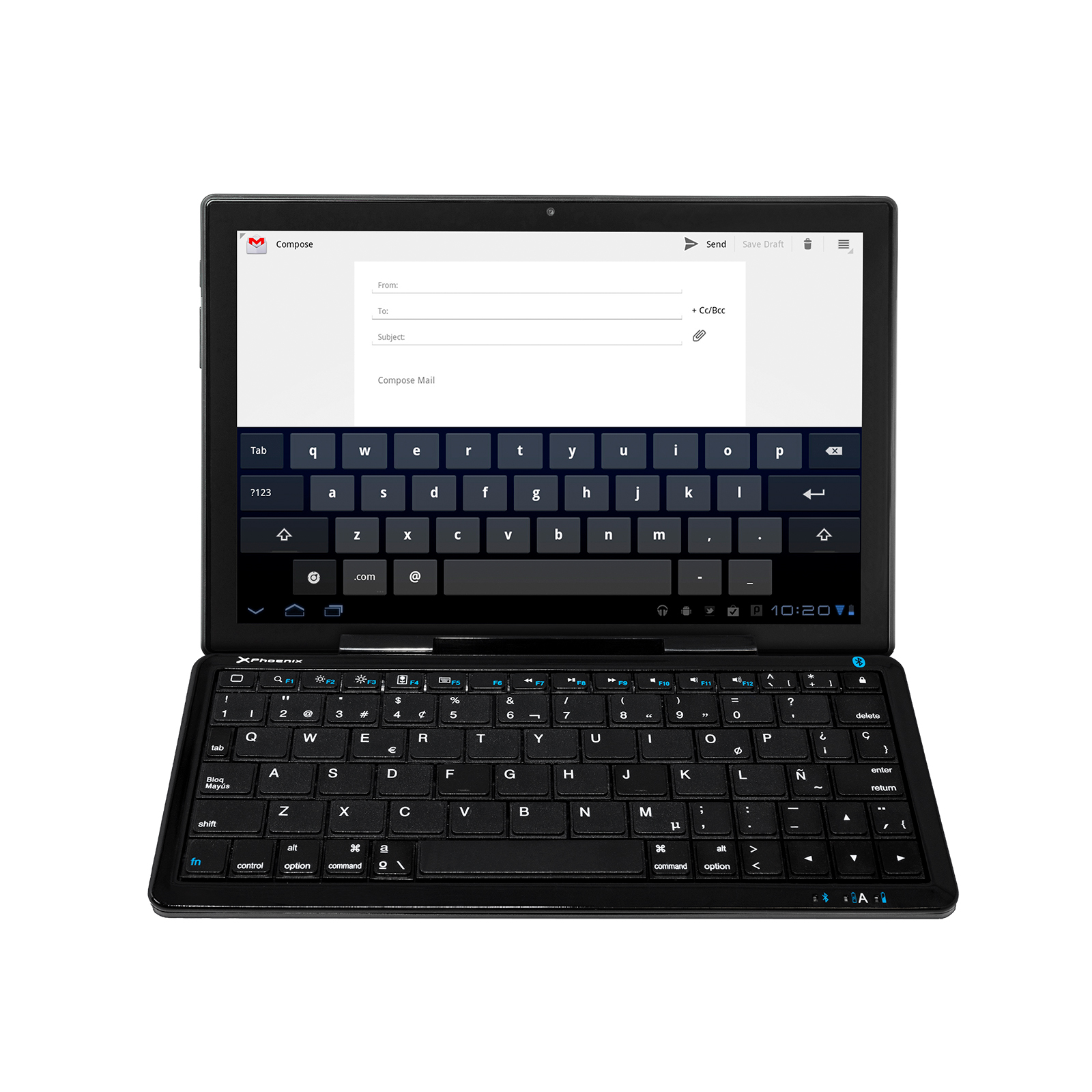 Mini teclado bluetooth con soporte para tablet y Movil smartphone universal