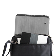 Bandolera nylon hasta 10" negra