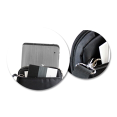 Bandolera nylon hasta 10" negra