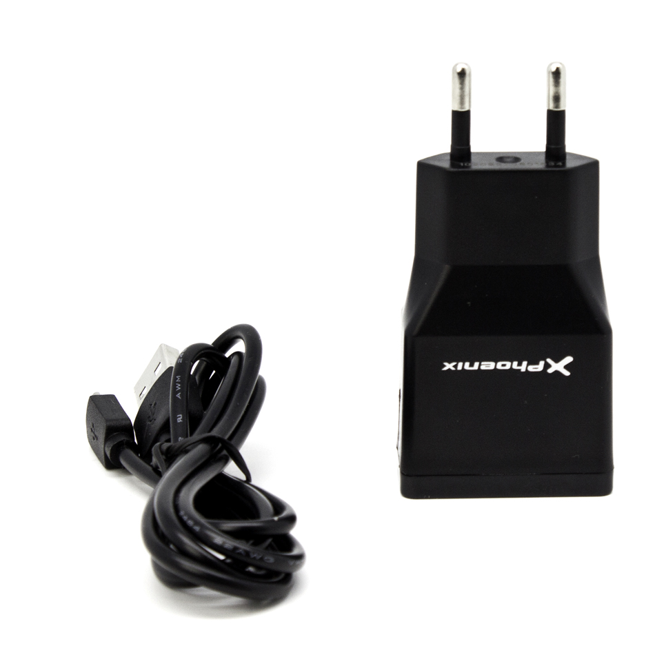 CARGADOR USB 5V 2 SALIDAS 2A CON CABLE MICRO USB