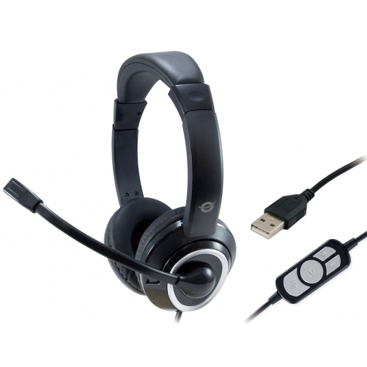 AURICULAR CONCEPTRONIC POLONA01B / USB / MICROFONO / CONTROL VOLUMEN
