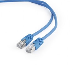 CABLE RED LATIGUILLO RJ45 FTP CAT 6 0.5M AZUL